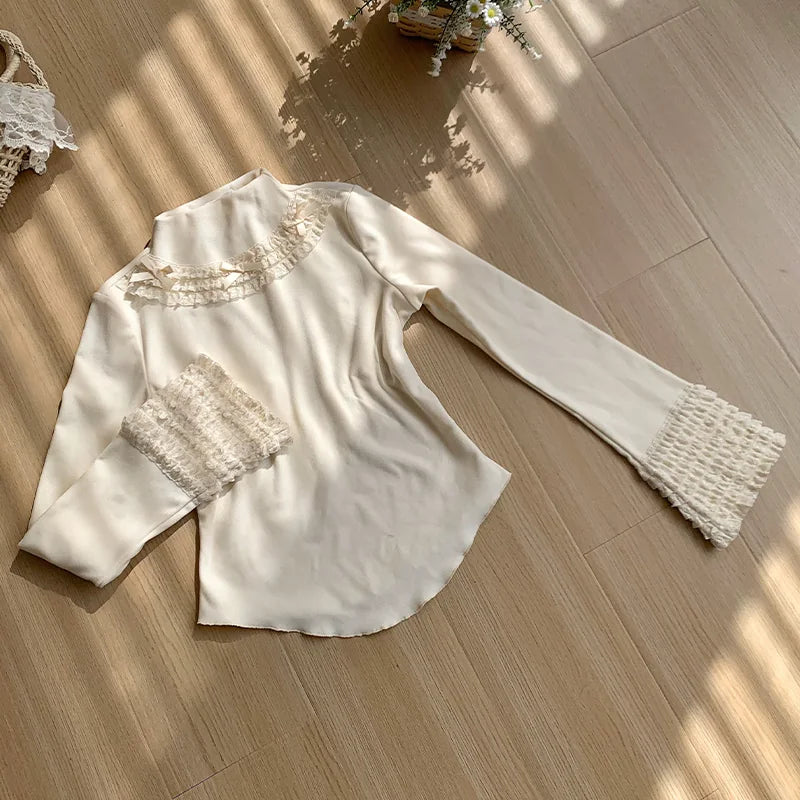 With PUJI - Luoxue - Lolita Top, Knit Texture detail view 7