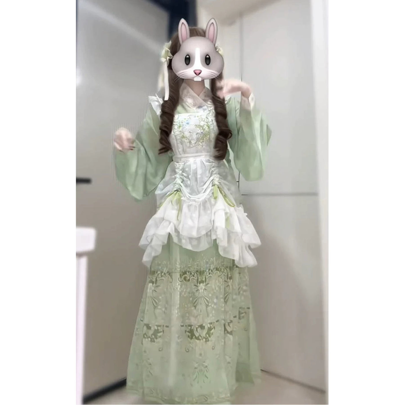 Creamy - Sweet Lolita Han-Yang Eclectic Dress - Green