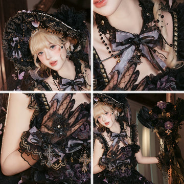 Cat Fairy - Moonlit Butterfly Dance - Accessory Selection with Veiled Hat, Necklace, Gloves or Scepter