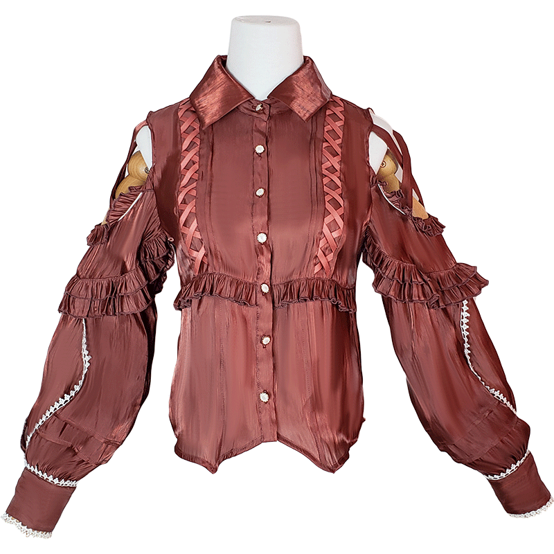 Leopard Cat Dragon Melody Lolita Fetch inner wear blouse featuring a vibrant leopard and dragon print on soft fabric.