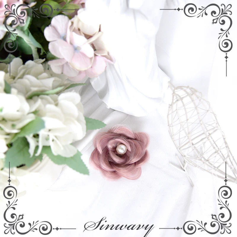 Sinwavy clip-on flower bun hairpiece - view 8