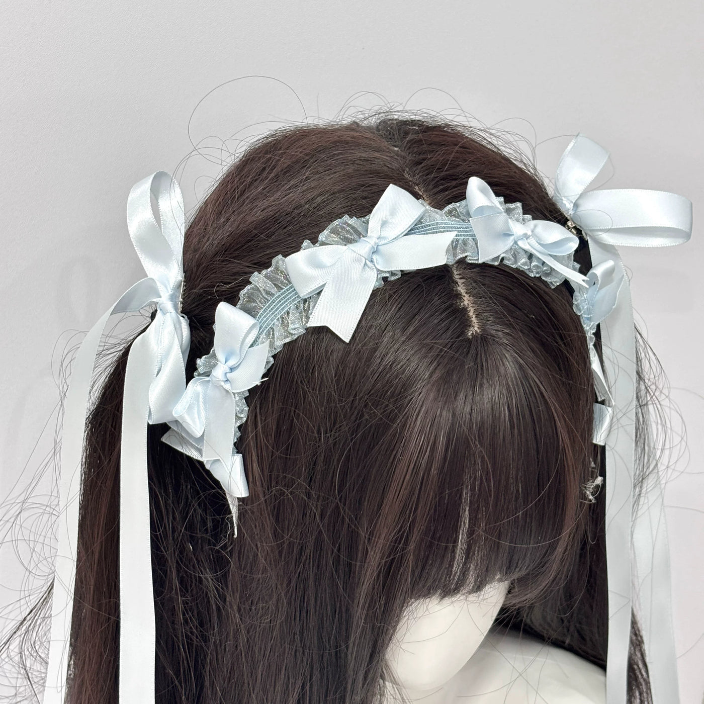 Cat Tart - Ribbon KC - Lolita Headband with Long Bow Ribbons