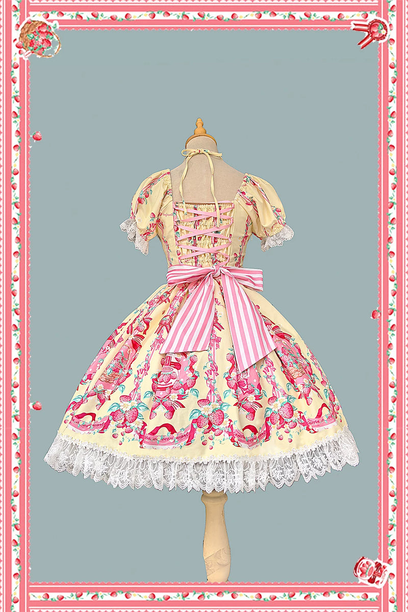 Infanta - Strawberry Little Chef - Cotton Sateen OP