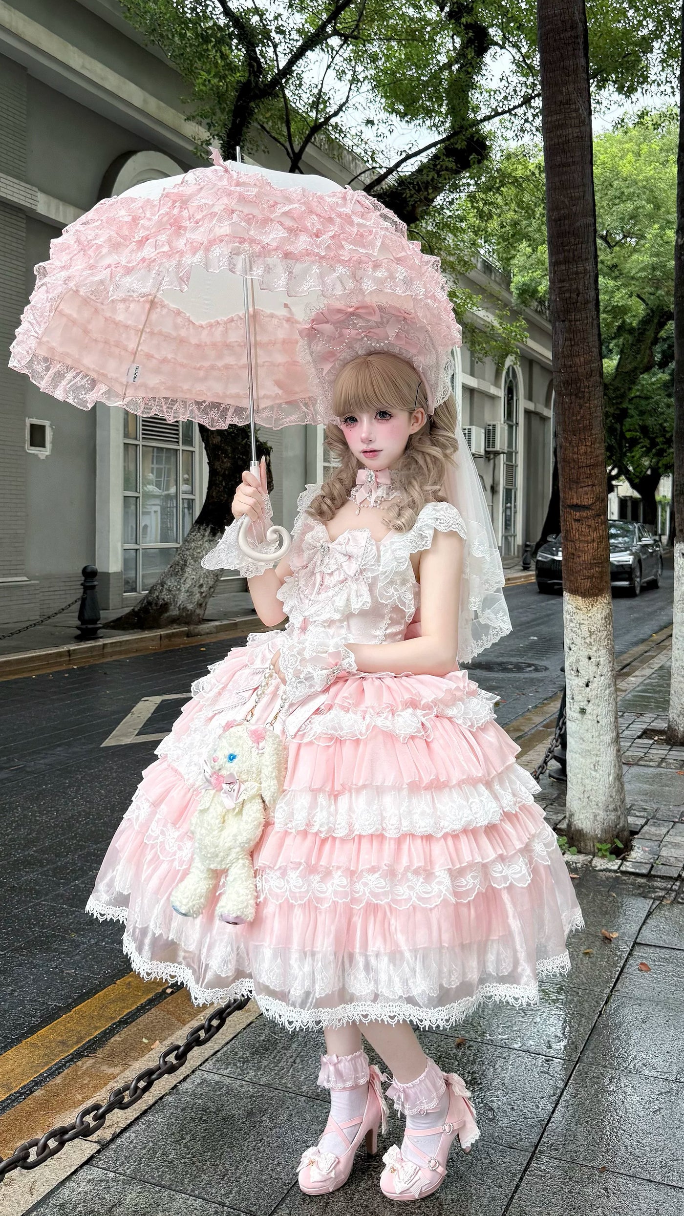 Miaolin Original - Rose Oath - Sweet Lolita JSK dress with rose