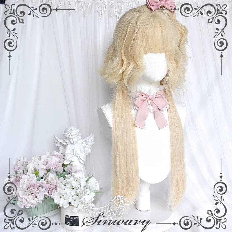 Platinum curly Lolita jellyfish wig - view 5