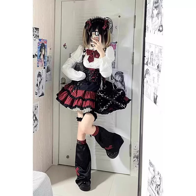 Creamy - Red Plaid Stage - Coord Set