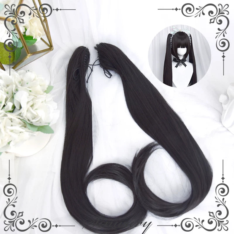 70cm detachable twin ponytail wig - view 7
