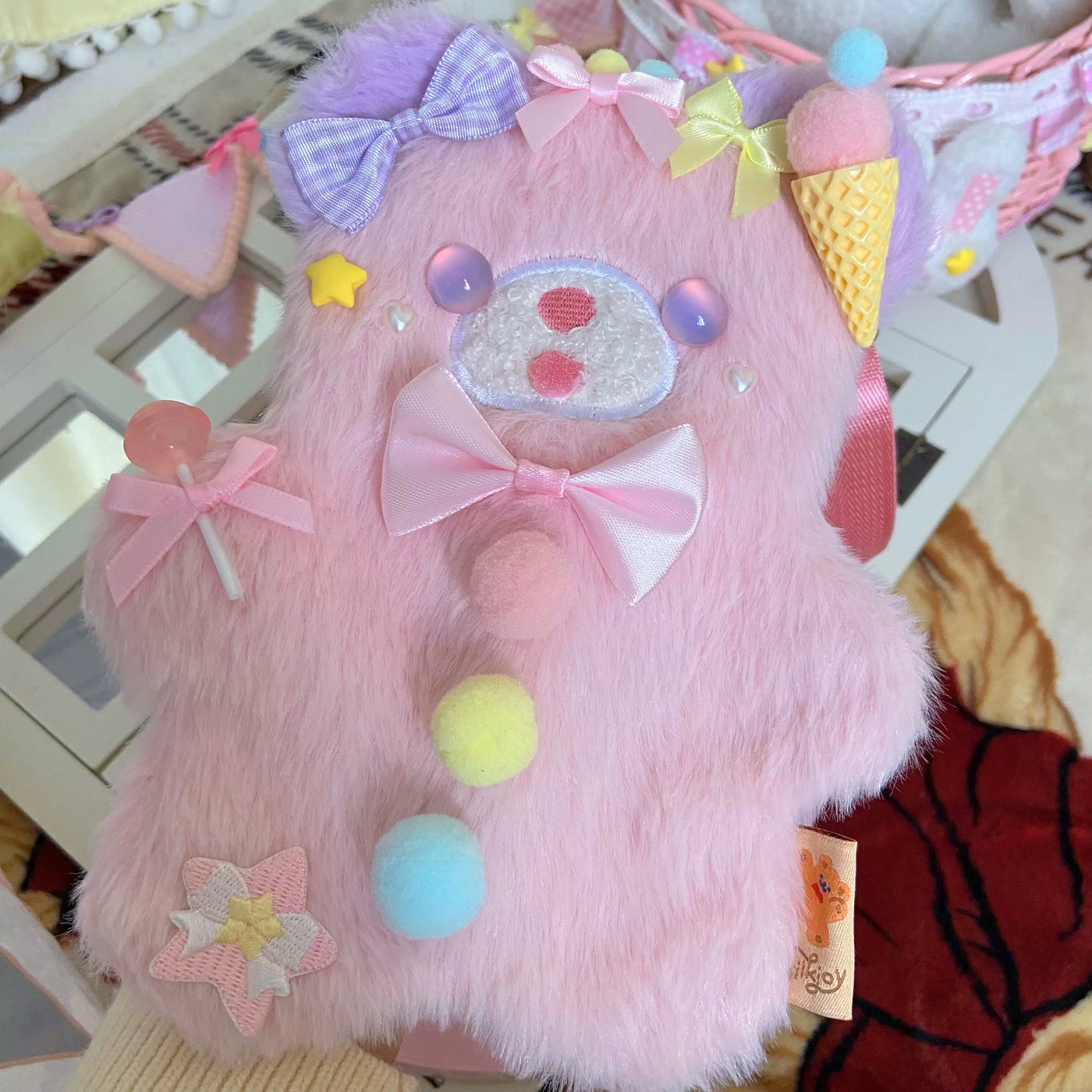 Bear doll - Little Bear - Plush Crossbody Bag with a Bear Motif