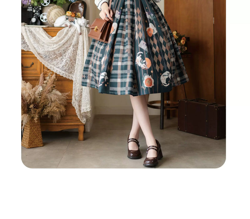 Forest Wardrobe - Persimmon Cat - Blouse, Waistcoat or Skirt - 6