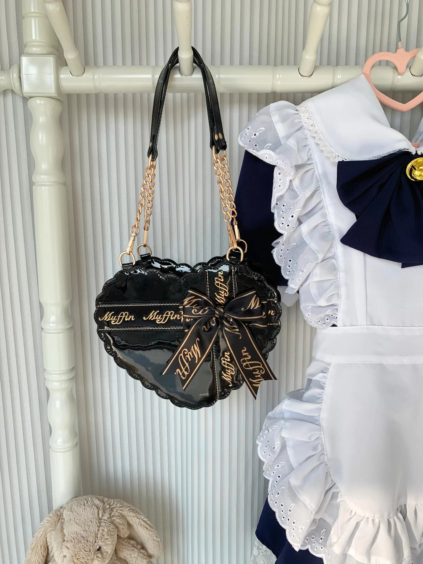 Lolita - Sweet Lolita Heart Bow Bag - Individually Selectable Lolita