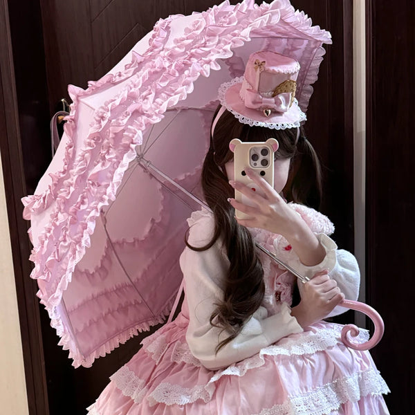 Independent Brand - Light Dance Lace Bridal Lolita Parasol - main product image