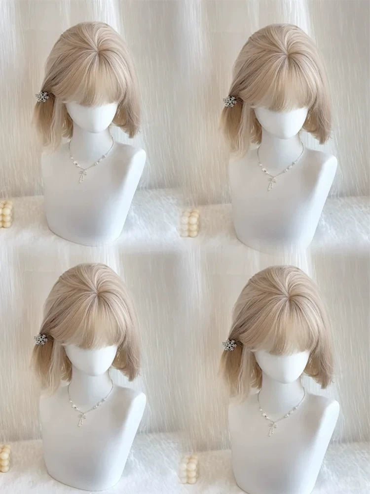 Kunkun Fish beige gold short bob wig - view 3
