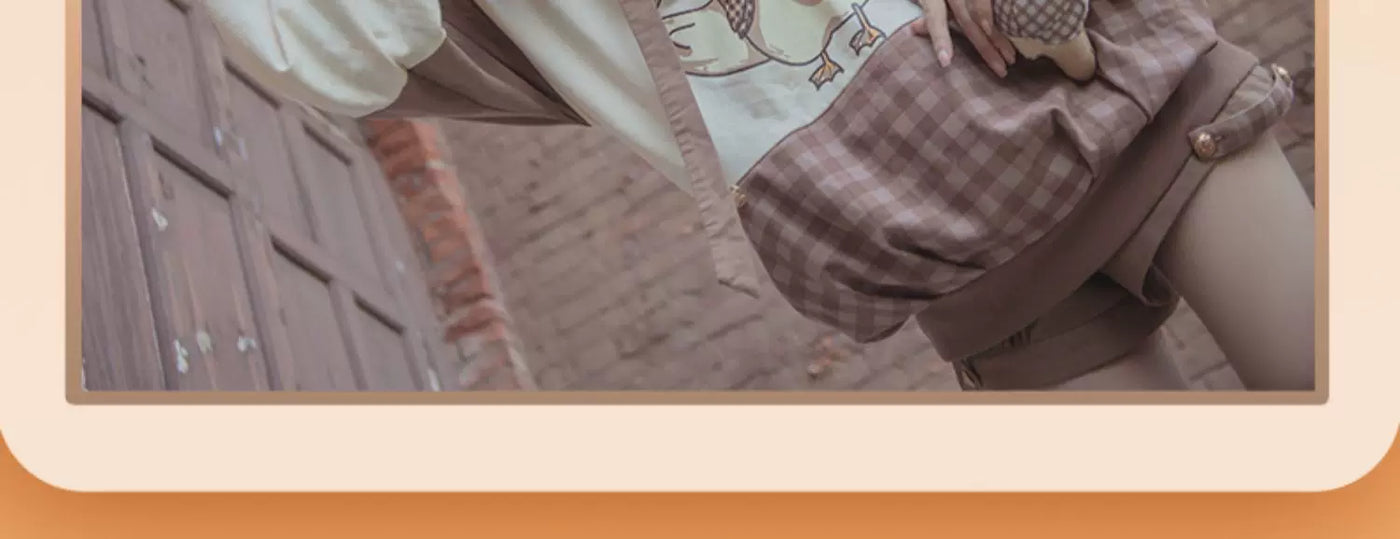Baozi Pig - Detective Goose - Hooded Long-Sleeve Sweatshirt with Duck Graphic