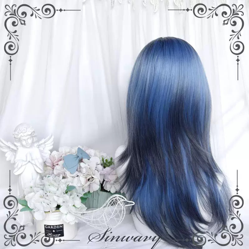 Sinwavy black-blue gradient Y2K wig - view 3