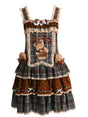 Little Bear Pinafore Dress - Ready-Stock Option / S