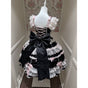 Black-pink JSK + Back Trailing Bow / S
