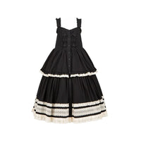 With PUJI - Autumn and Winter Clearance Zone - Lolita Fashion Selection - 来信与诗·莉莉子 黑色jsk 原价298 / M