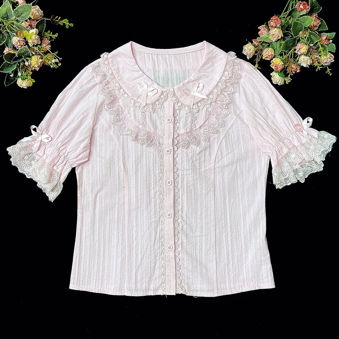 DMFS Lolita - Summer Short Sleeve Cotton Lolita - Blouse Innerwear