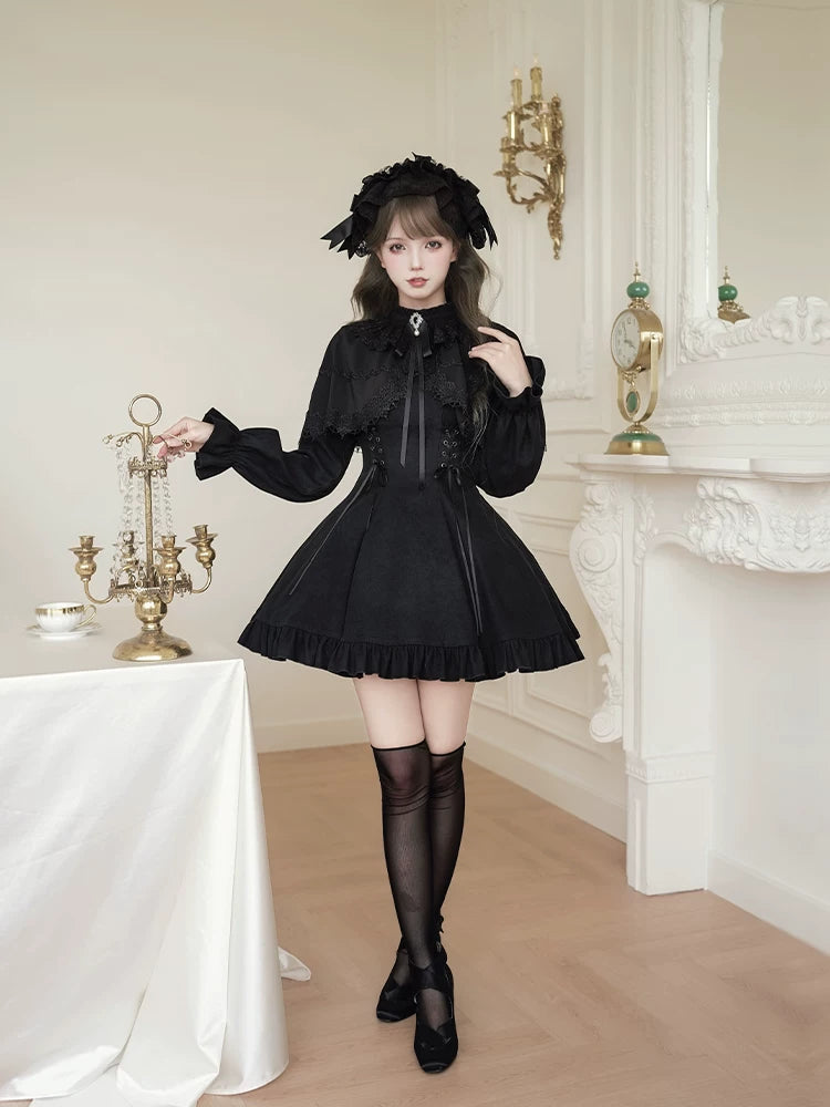 With PUJI - Dream Lost - Lolita OP Dress detail view 3