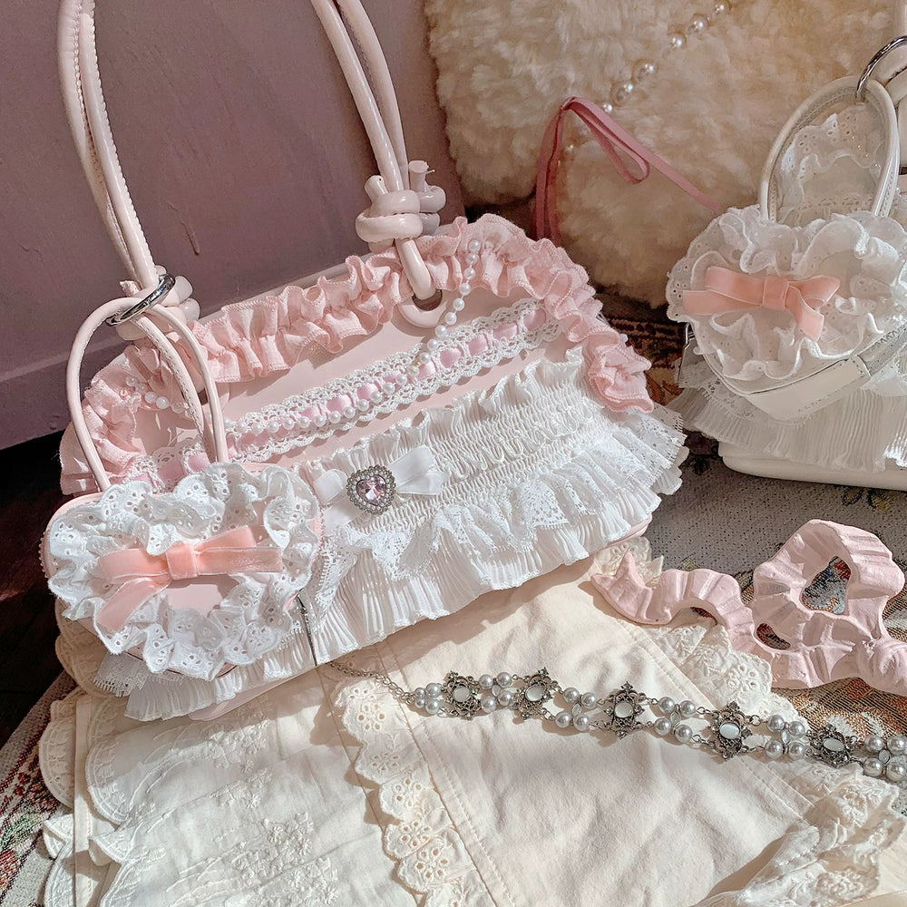 Pink Sweet Lolita cake handbag, Confession Under the Cherry Blossom Tree collection