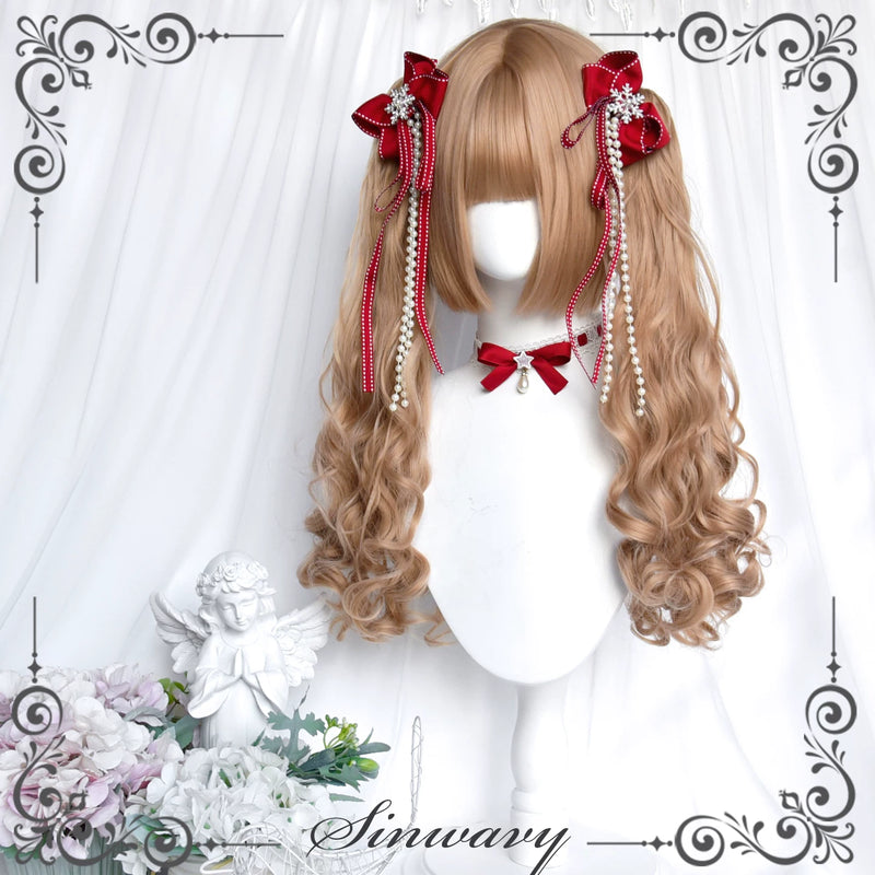 Sinwavy flaxen blonde 50 cm twin-tail wig - view 4