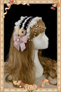 Floral Lace - Black and Apricot