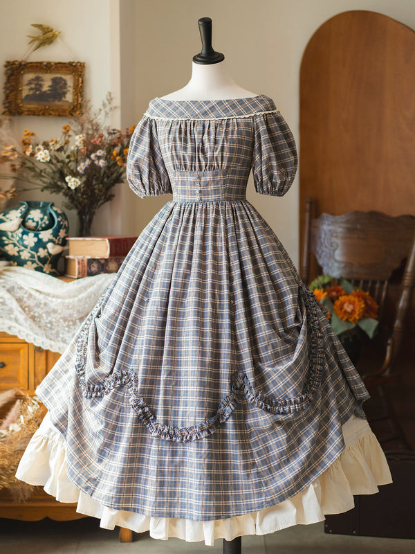 Forest Wardrobe - Forest Picnic - Gingham Dress and Cotton Underskirt - 1