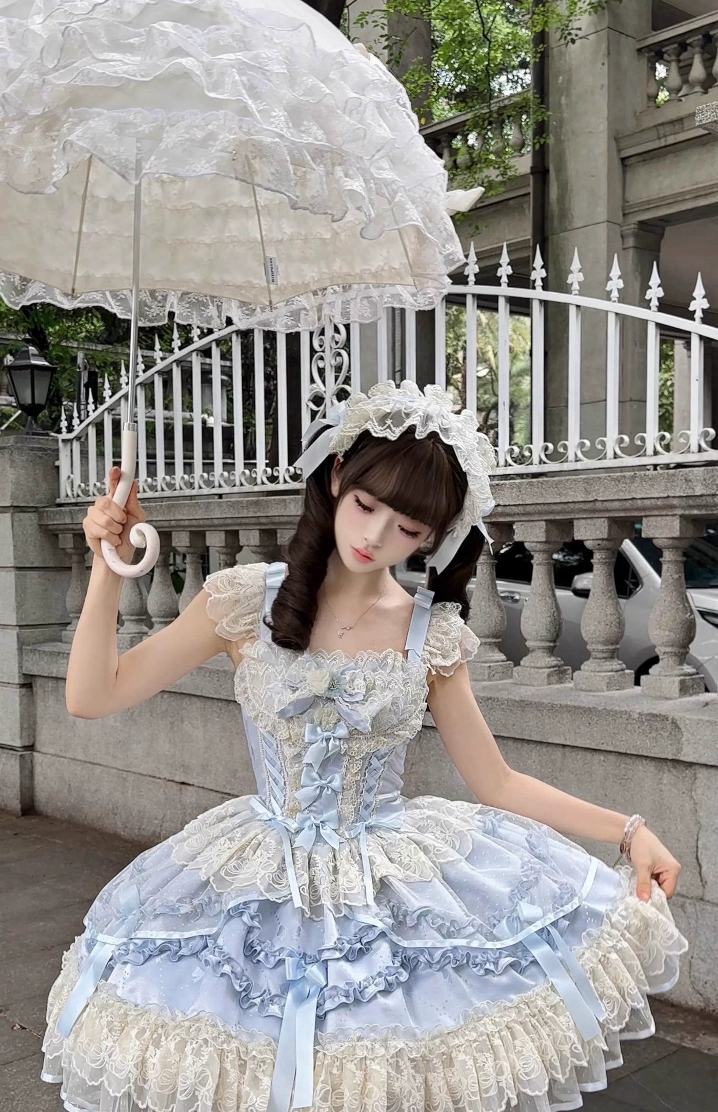Sugar Girl - Dreamy Butterfly - Ballet-style Sweet Lolita JSK Dress With Large Bow Trailing