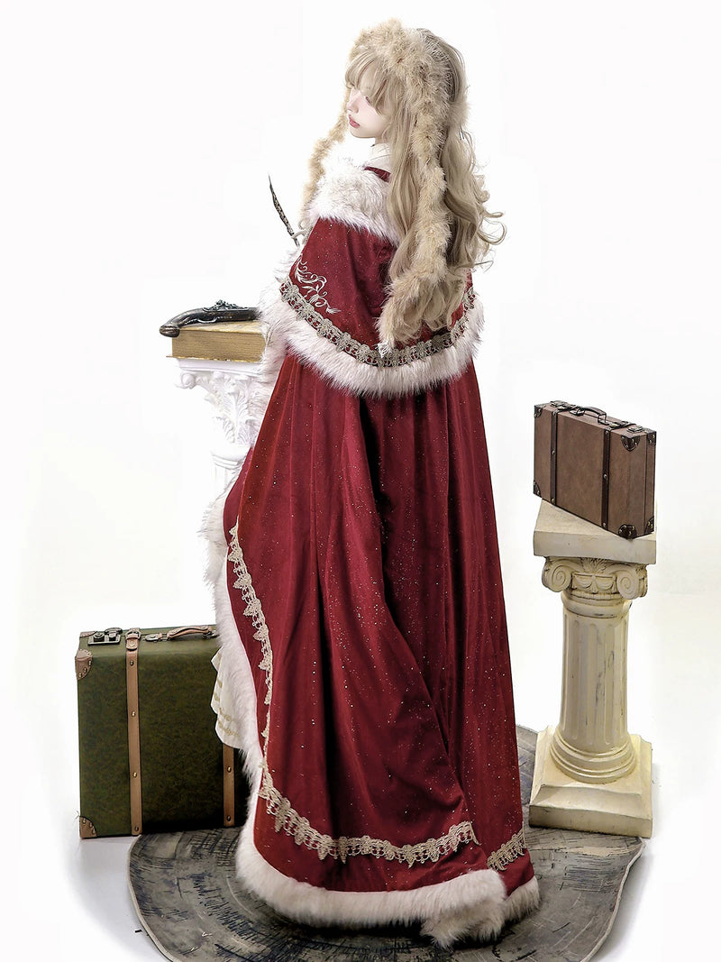 Fan Hua Xin Imperial Coronation Plush Cape & Dress — additional product view