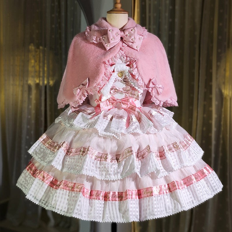 Letters from Unknown Star - Kawaii Lolita Cape Winter Lolita - Shawl Daily Outerwear