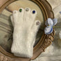 White colored-rhinestone style / One Size