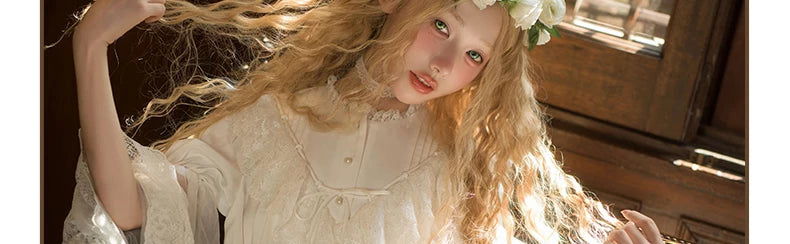 Inmorelli - Jasmine Manor - Edward OP dress with flared lace cuffs