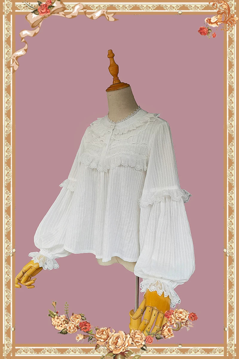 Infanta - Little Cotton Cloud - Lantern-Sleeve Blouse