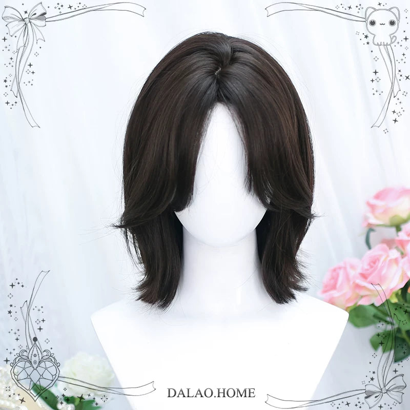 Dalao Home Bitter Wine short black tea wig - view 4