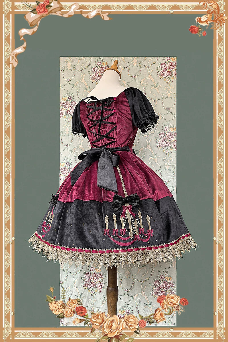 Infanta - Chandelier - Puff-Sleeve Lolita OP