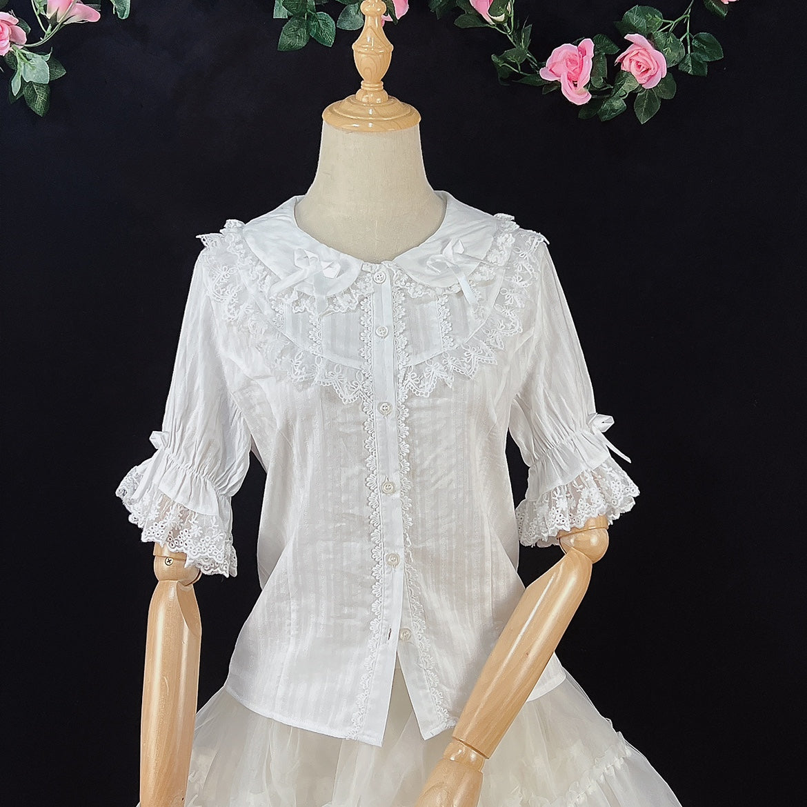 DMFS Lolita - Summer Short Sleeve Cotton Lolita - Blouse Innerwear