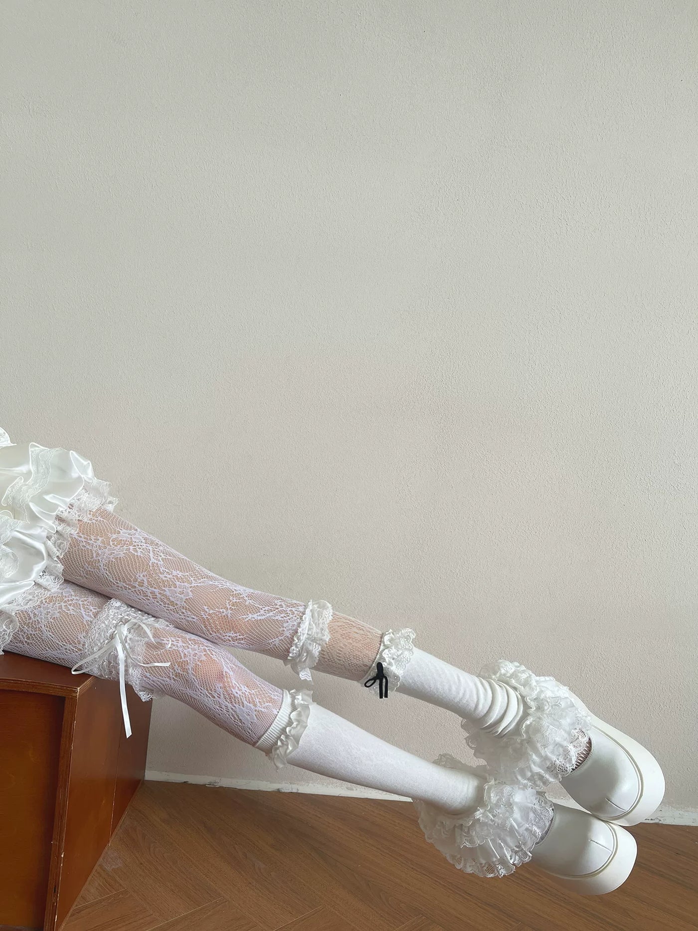 Sock Noble - Lace Layering - Lace Tights and Legwear Accessories with Ruffle Details