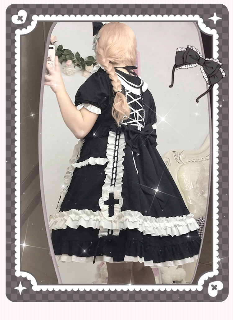 Niu Niu - Plus Size Lolita Nurse Summer OP - Dress OP Dress