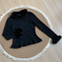 Black Knit Inner Top - Preorder, ships gradually from Oct 23 / S