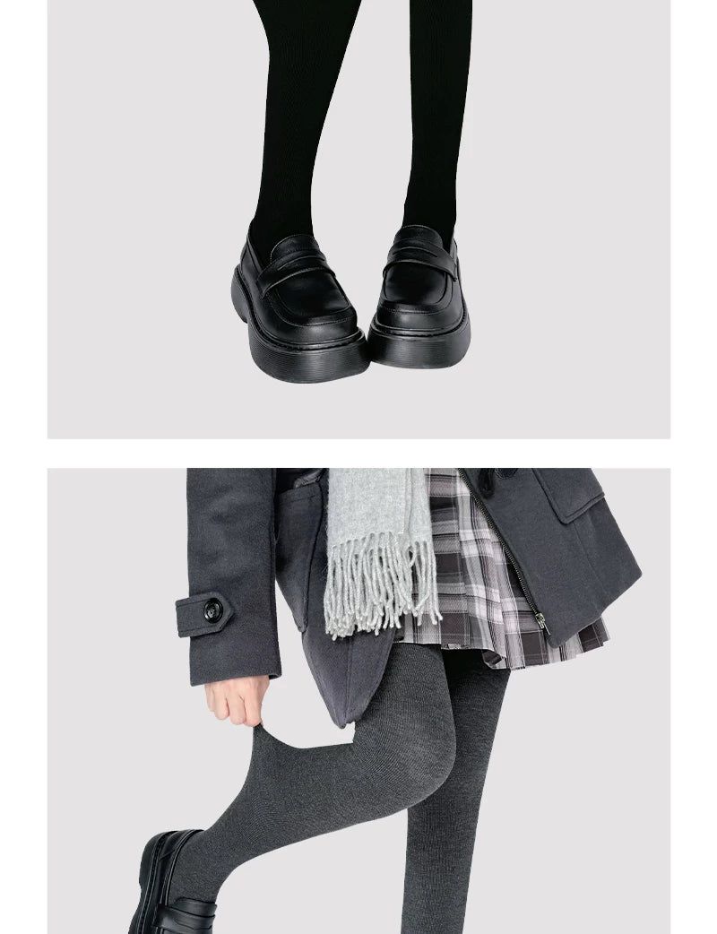 Floral Milk Cat - Matte Base - Matte Tights with Fleece and Stirrup Options
