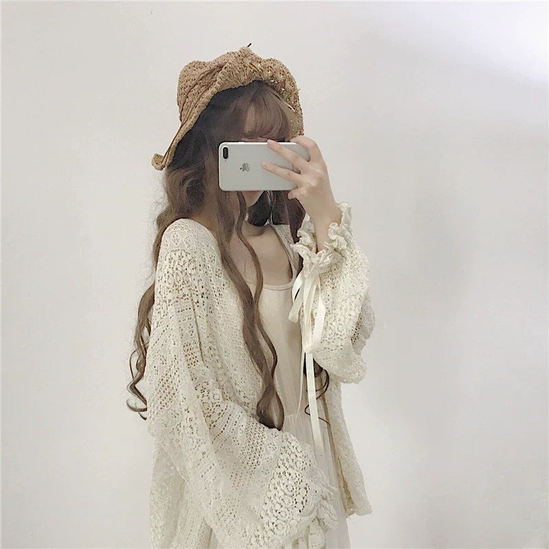 Sugar Girl - Daily Lolita Light Cardigan - Oversized Outwear Innerwear