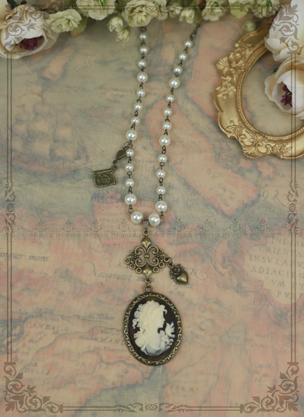 Rose of Sharon - British Style Cameo Lolita Necklace - Neckwear