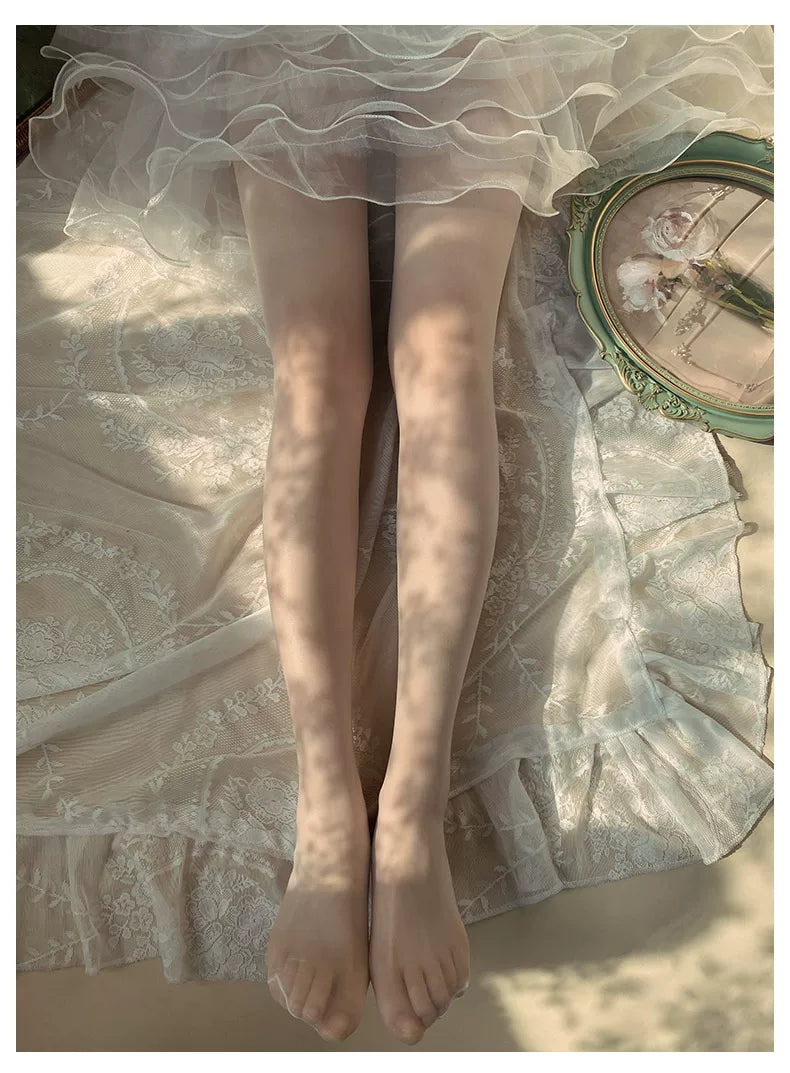 Sock Noble - 5D Sheer Basics - Three-Pair 5D Footed Tights with a Sheer Finish