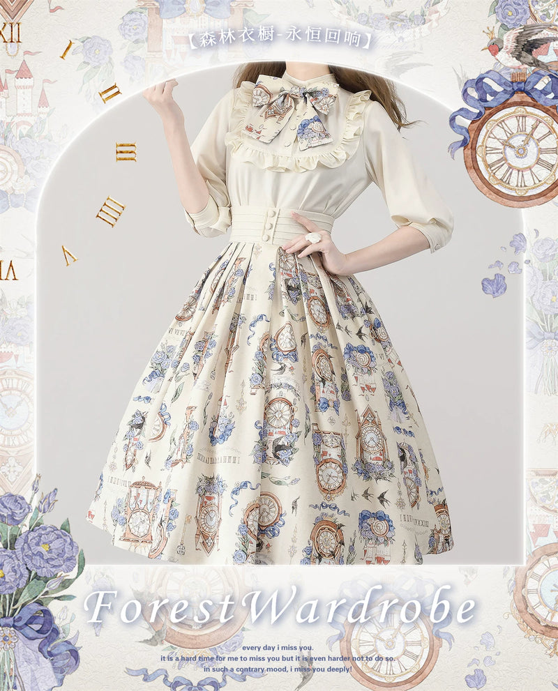 Forest Wardrobe - Eternal Echo - Printed Skirt or Ruffle Blouse - 4
