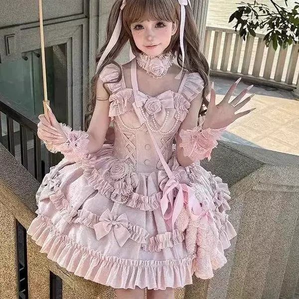 Sweetheart Dream Machine - Vintage Elegant Doll - JSK with Neck Accessory and Trailing Bow