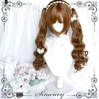 Sinwavy - Doll Pact - Honey Gold-Brown Twin-Ponytail Wig - Honey gold-brown - short wig with ponytails set