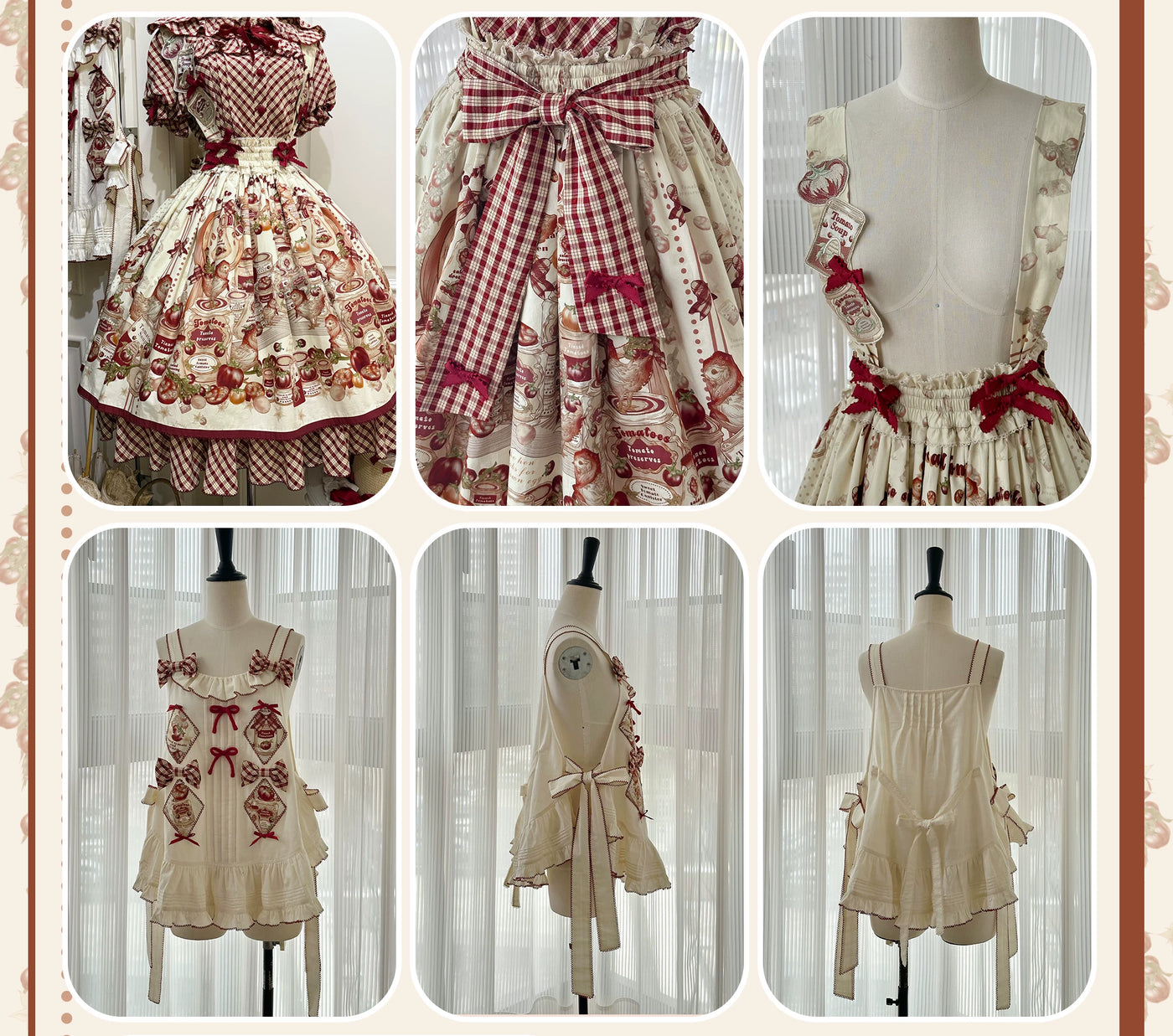 WF - Tomato Can - One-Piece Dress and Coordinate Pieces with Tomato Print