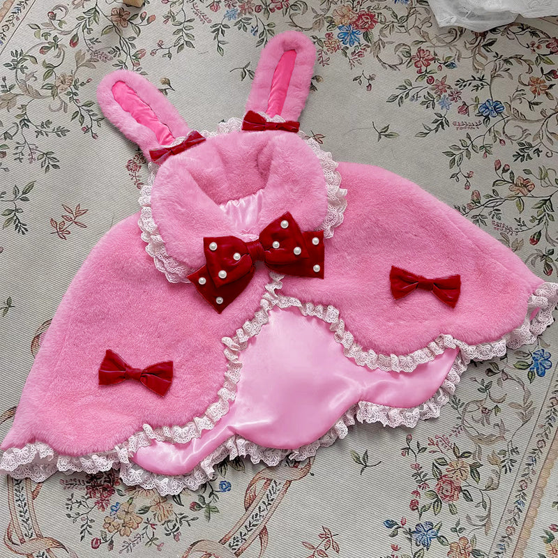 Letters from Unknown Star - Kawaii Lolita Cape Winter Lolita - Shawl Daily Outerwear