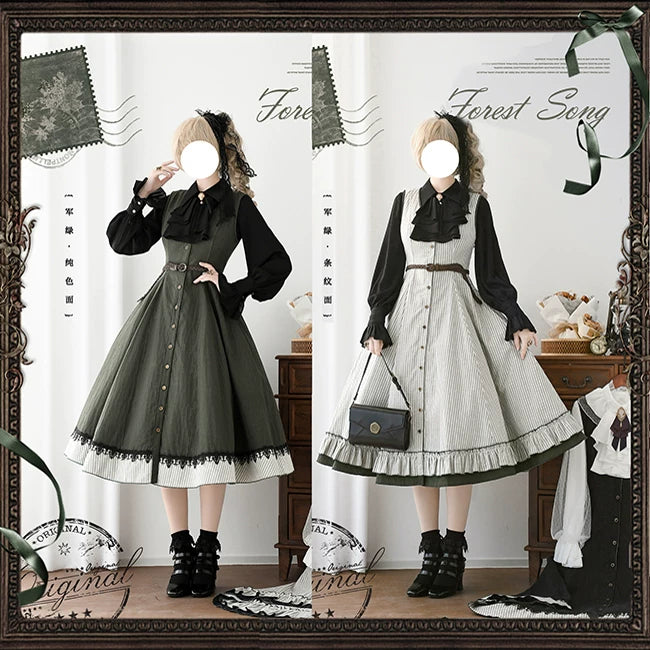 【Forest Song】阿尔忒弥斯JSK 现货正反双面两穿式连衣裙lolita