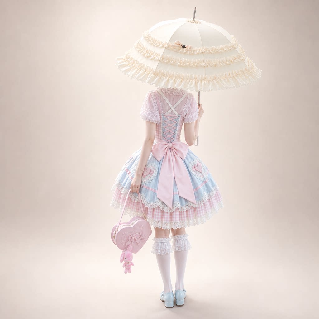 Independent Brand - Ruffle and Birdcage - Multi-Style Umbrellas with Lace Trims